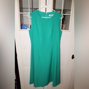 Kasper Emerald Green Sleeveless Midi Dress